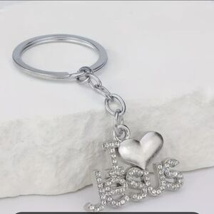 Silver Heart Keychain